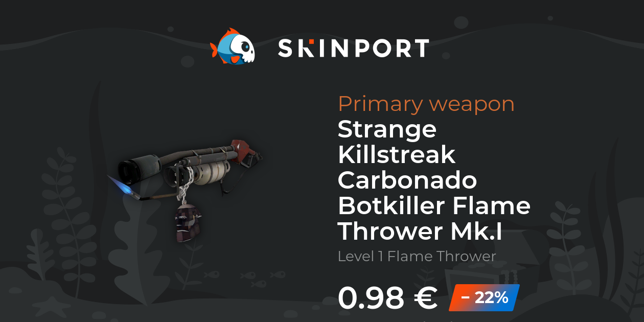 Strange Killstreak Carbonado Botkiller Flame Thrower Mk.I - Team ...