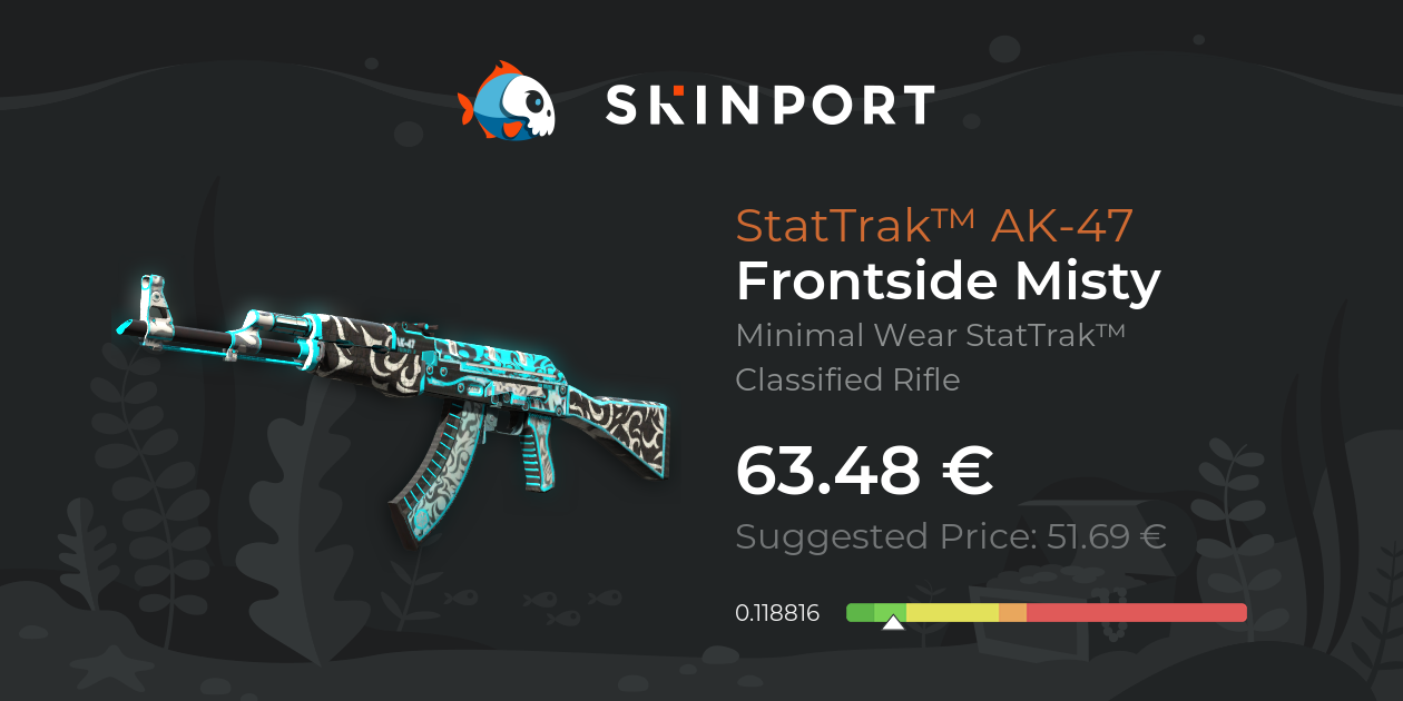 StatTrak™ AK-47 | Frontside Misty (Minimal Wear) - Counter-Strike 2 ...