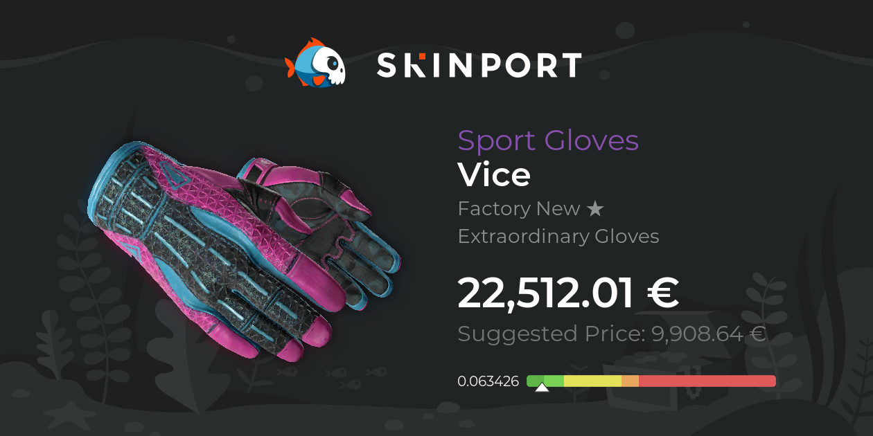 Sport Gloves Vice (Factory New) CounterStrike 2 Skinport