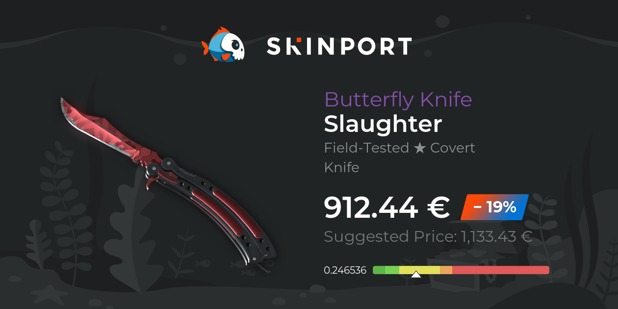 Butterfly Knife | Slaughter (Field-Tested) - Counter-Strike 2 - Skinport