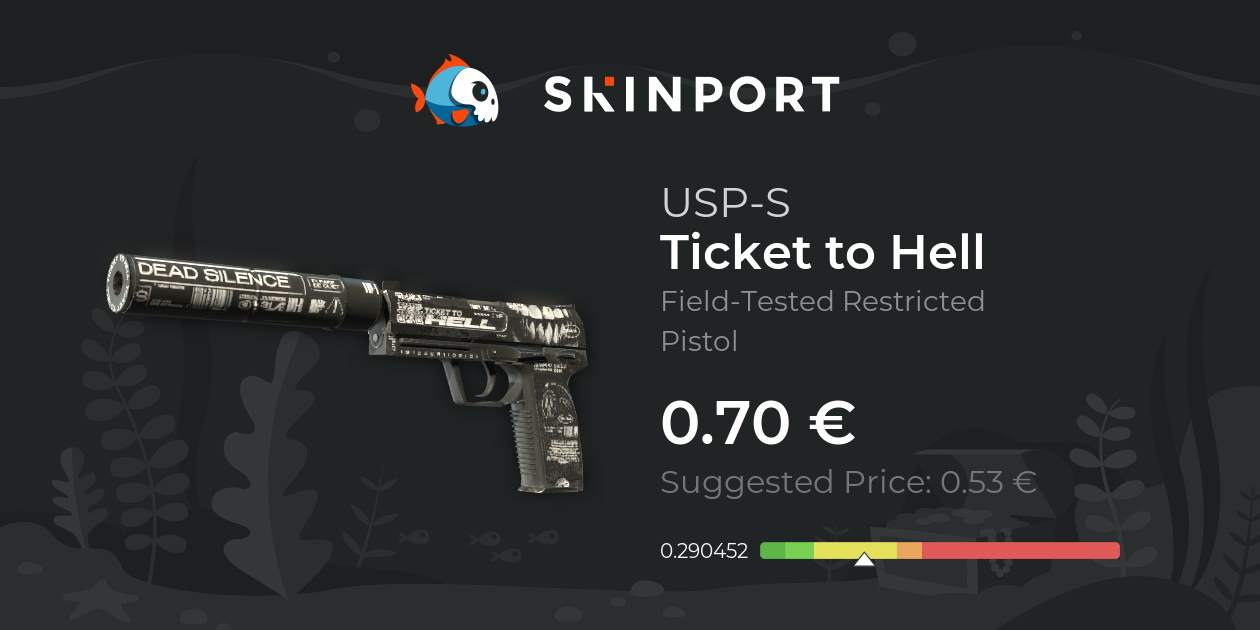 USP-S | Ticket to Hell (Field-Tested) - Counter-Strike 2 - Skinport
