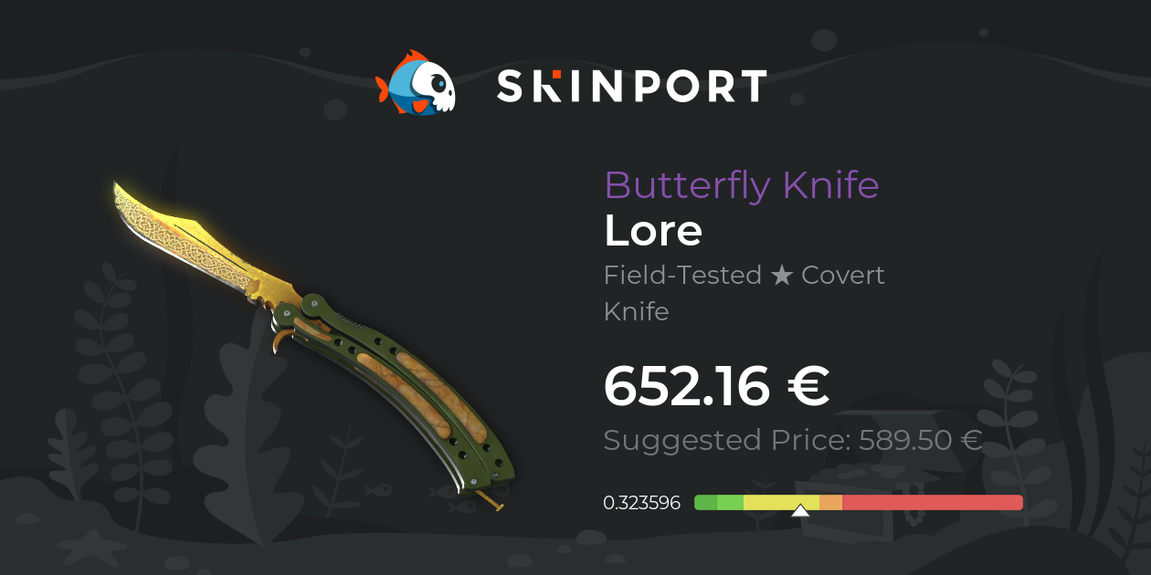 Butterfly Knife | Lore (Field-Tested) - Counter-Strike 2 - Skinport