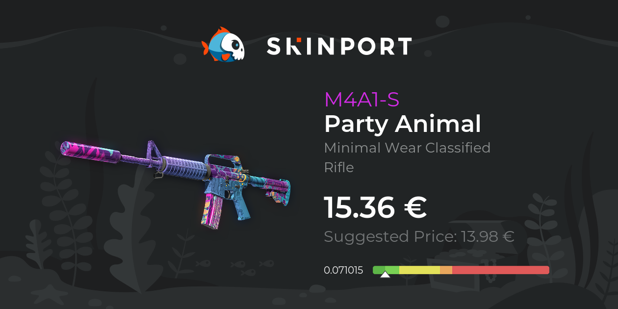 M4A1-S | Party Animal (Minimal Wear) - Counter-Strike 2 - Skinport