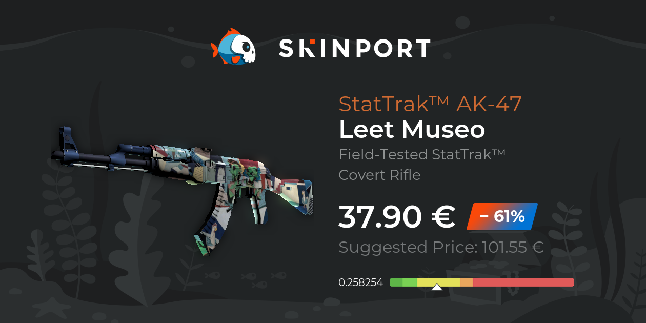 StatTrak™ AK-47 | Leet Museo (Field-Tested) - Counter-Strike 2 - Skinport