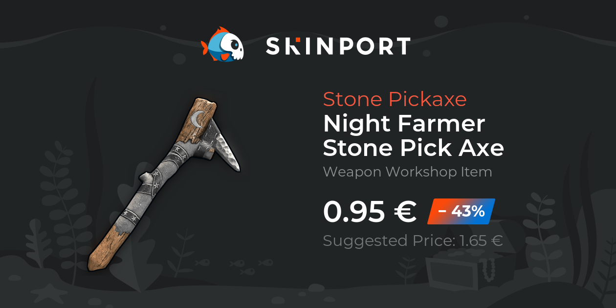 Night Farmer Stone Pick Axe - Rust - Skinport