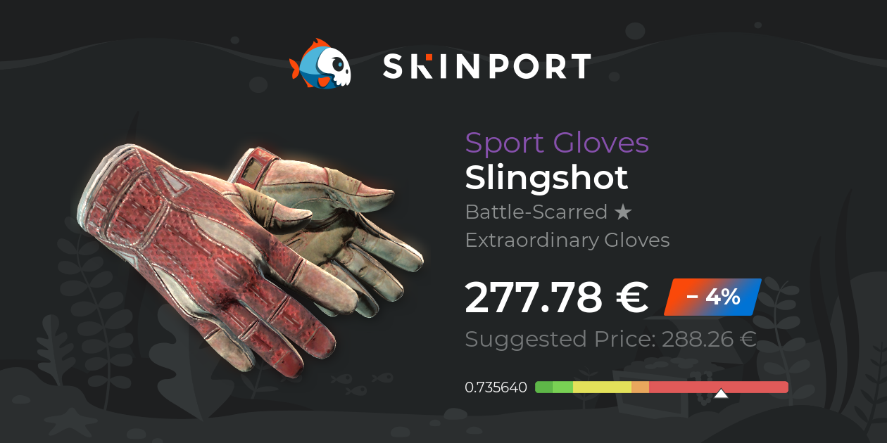 Sport Gloves Slingshot (BattleScarred) CounterStrike 2 Skinport