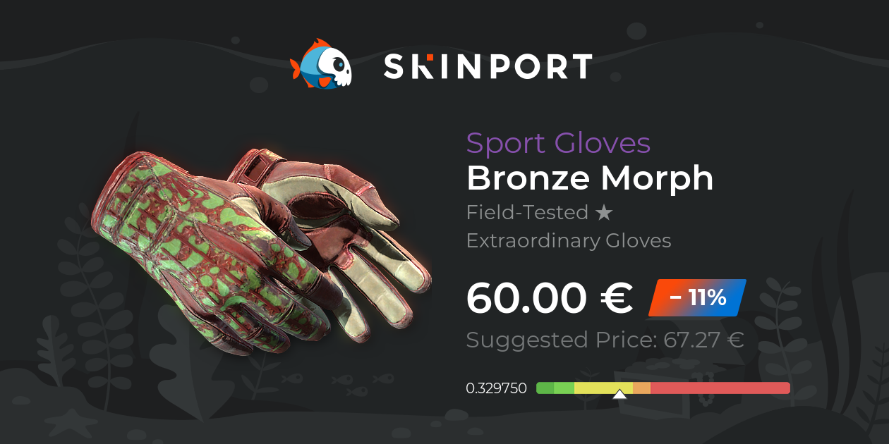 Sport Gloves | Bronze Morph (Field-Tested) - Counter-Strike 2 - Skinport