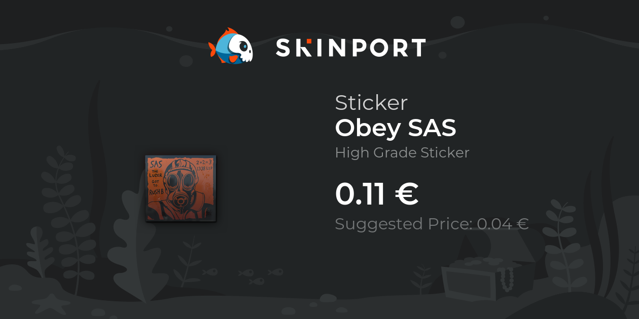 Sticker | Obey SAS - Counter-Strike 2 - Skinport