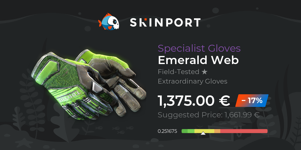 Specialist Gloves | Emerald Web (Field-Tested) - Counter-Strike 2 ...