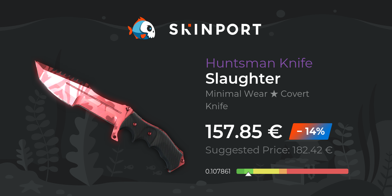 Huntsman Knife | Slaughter (Minimal Wear) - Counter-Strike 2 - Skinport