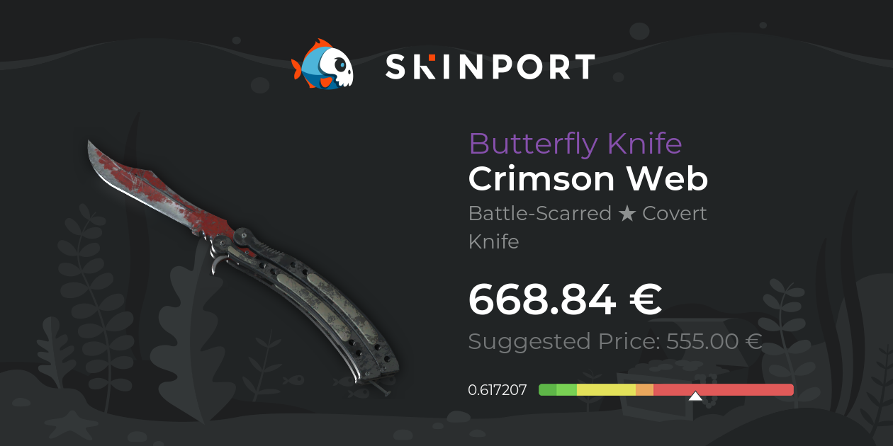 Butterfly Knife | Crimson Web (Battle-Scarred) - Counter-Strike 2 ...