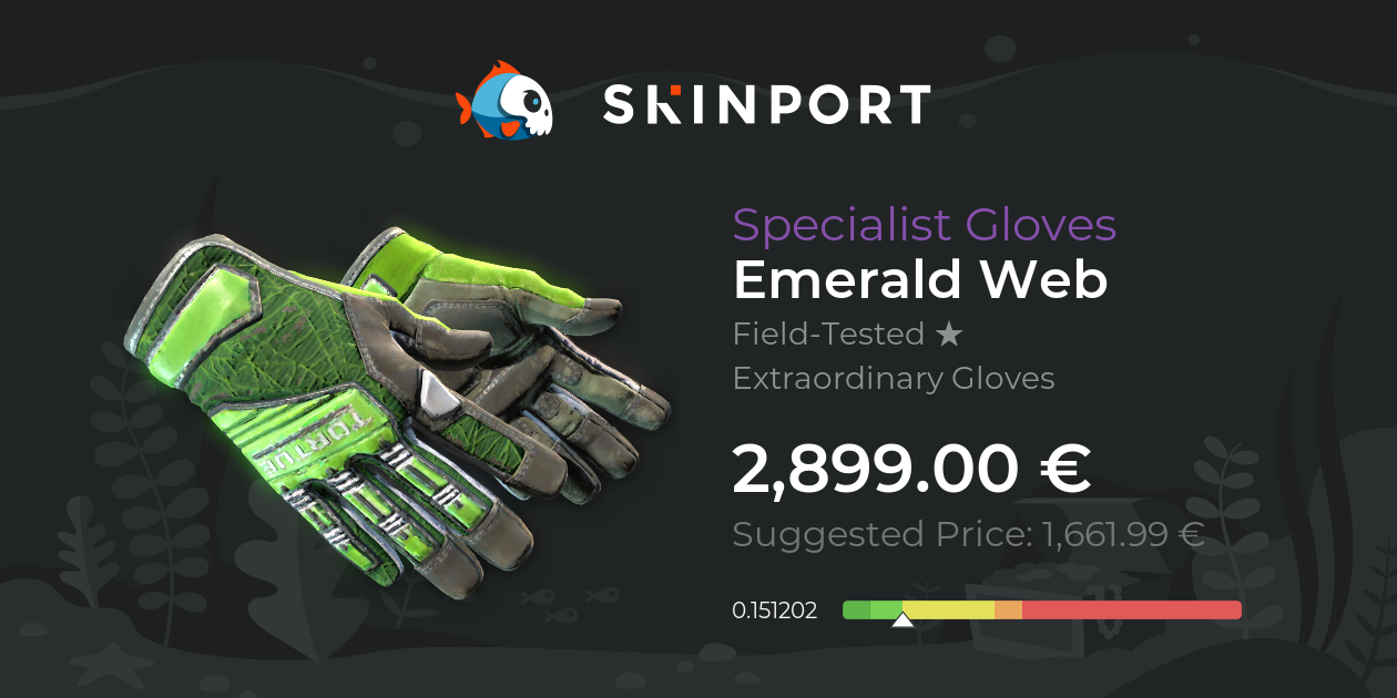 Specialist Gloves | Emerald Web (Field-Tested) - Counter-Strike 2 ...