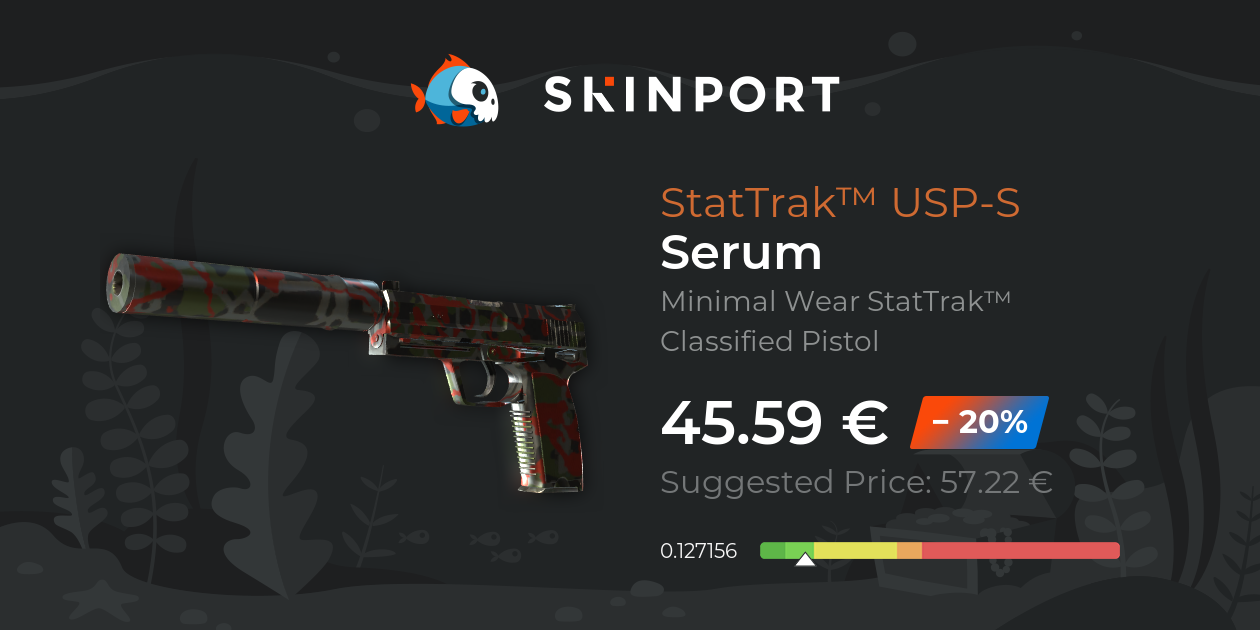 StatTrak™ USP-S | Сыворотка (Немного поношенное) - Counter-Strike 2 ...