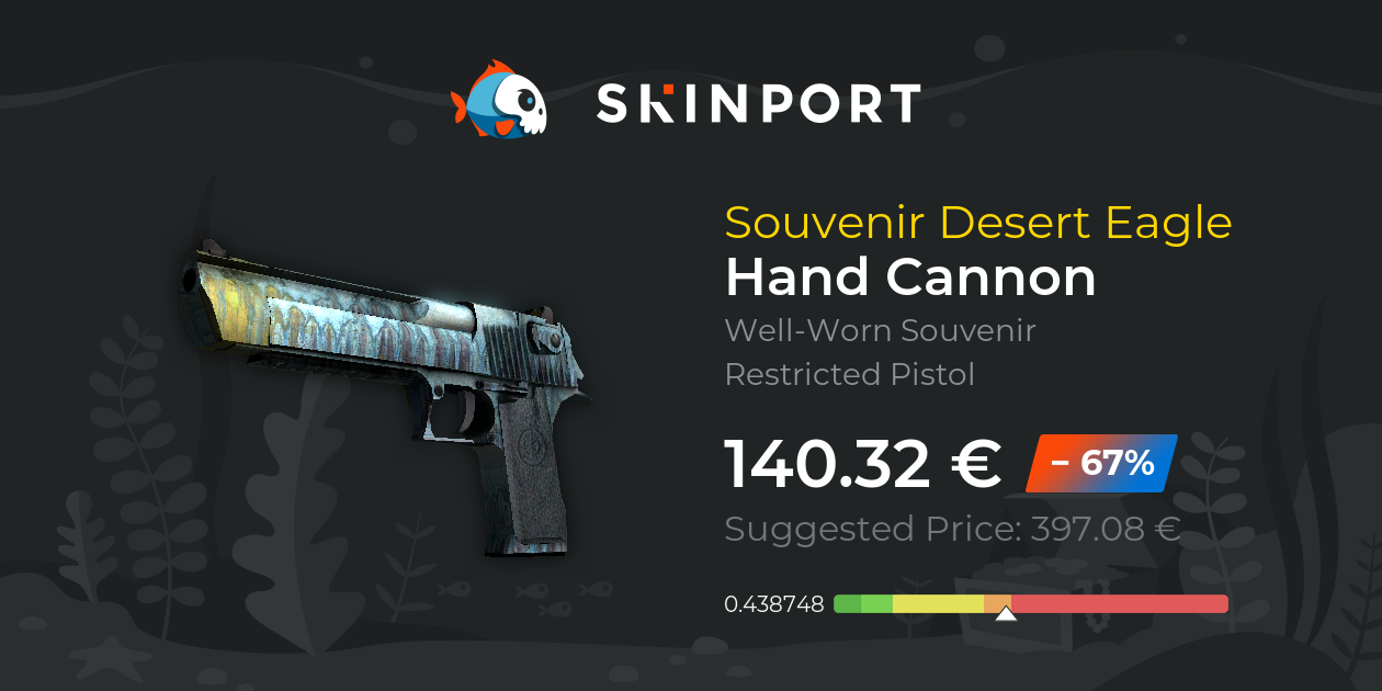 Souvenir Desert Eagle Hand Cannon (WellWorn) CSGO Skinport