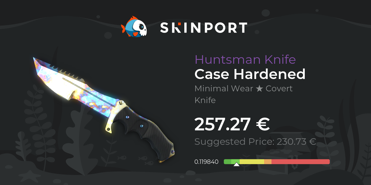 Huntsman Knife Case Hardened (Minimal Wear) CounterStrike 2 Skinport
