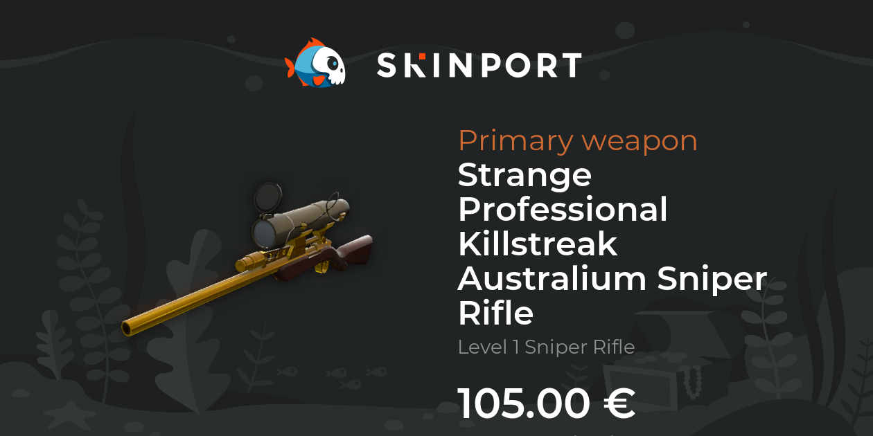 Strange Professional Killstreak Australium Sniper Rifle Team Fortress