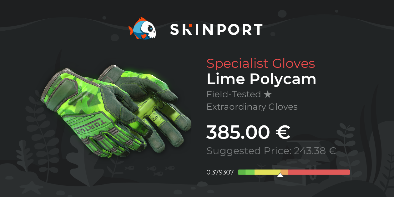 Specialist Gloves | Lime Polycam (Field-Tested) - Counter-Strike 2 ...