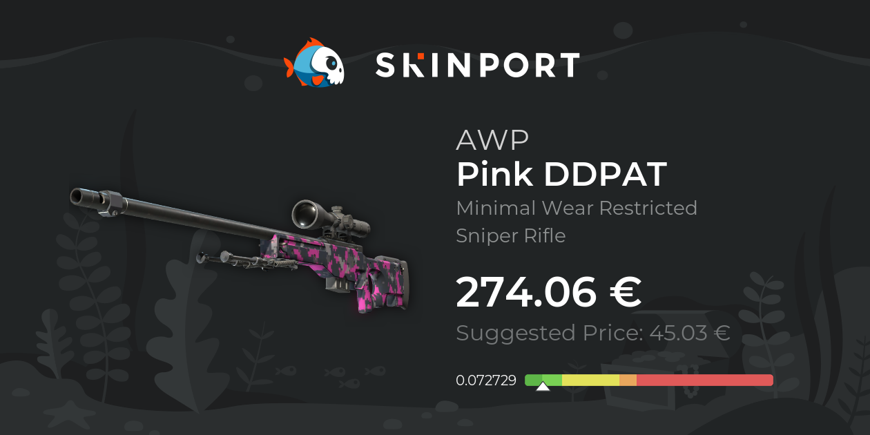 Awp Pink Ddpat Minimal Wear Counter Strike 2 Skinport