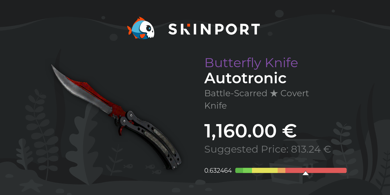 Butterfly Knife Autotronic (BattleScarred) CSGO Skinport