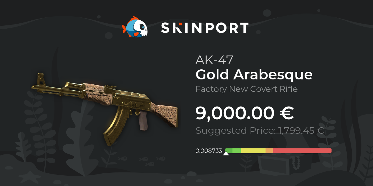 AK-47 | Gold Arabesque (Factory New) - Counter-Strike 2 - Skinport