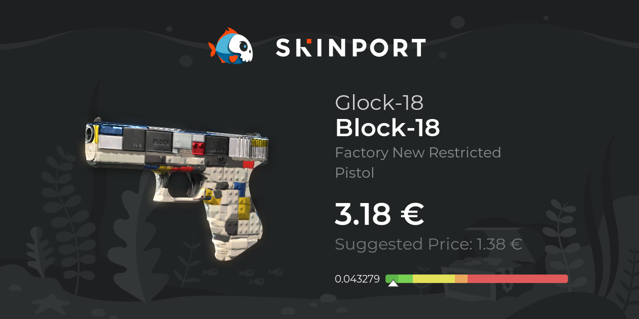 Glock-18 | Block-18 (Factory New) - Counter-Strike 2 - Skinport