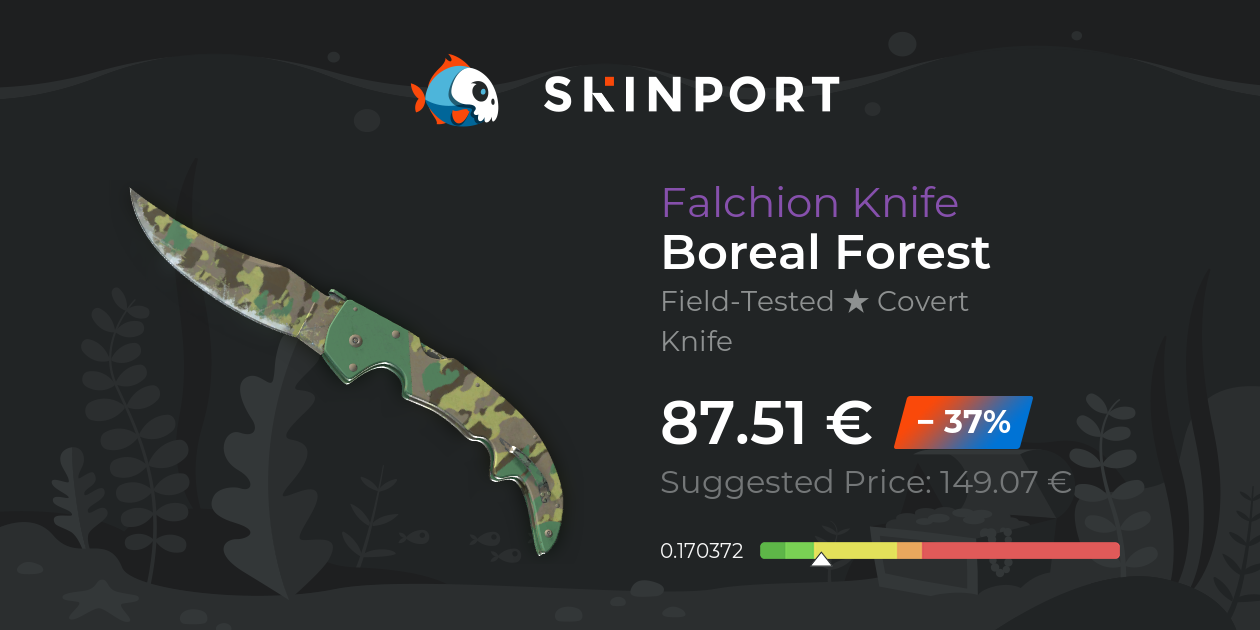 Falchion Knife | Boreal Forest (Field-Tested) - Counter-Strike 2 - Skinport