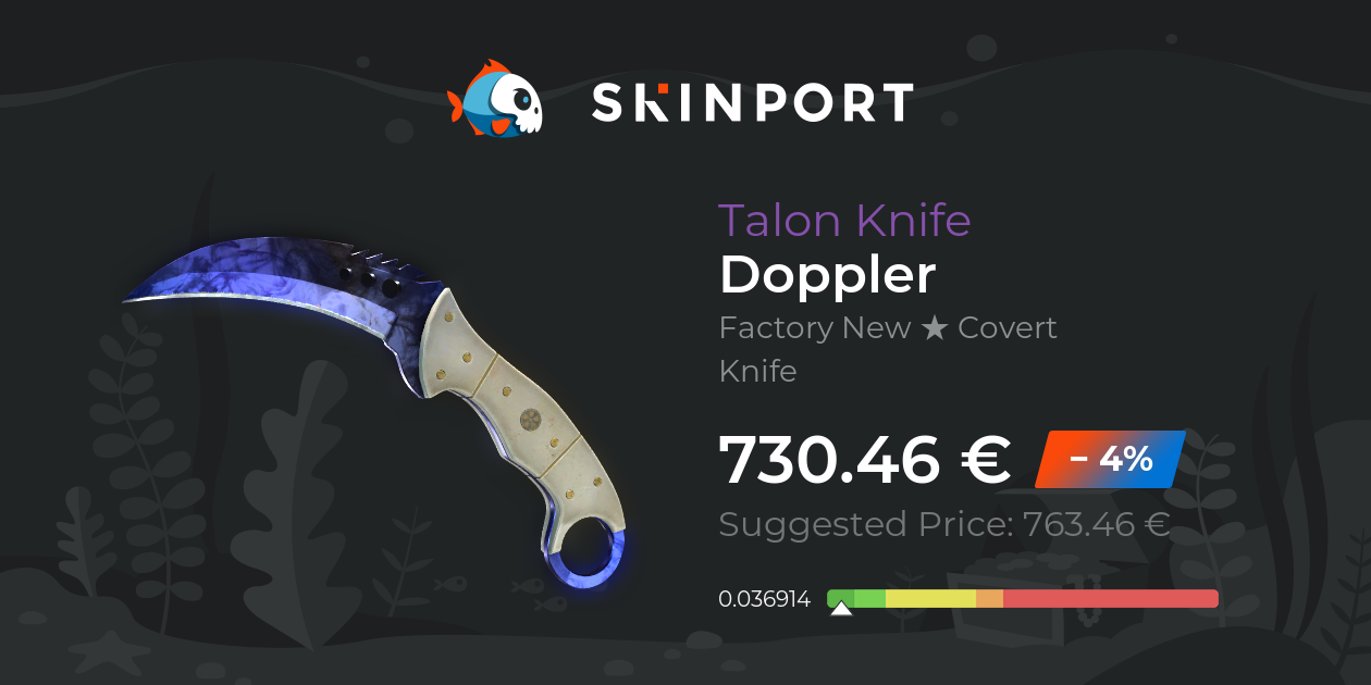 Talon Knife | Doppler (Factory New) - Counter-Strike 2 - Skinport