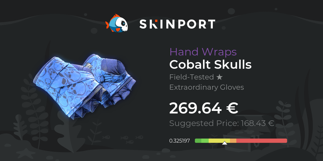 Hand Wraps | Cobalt Skulls (Field-Tested) - Counter-Strike 2 - Skinport