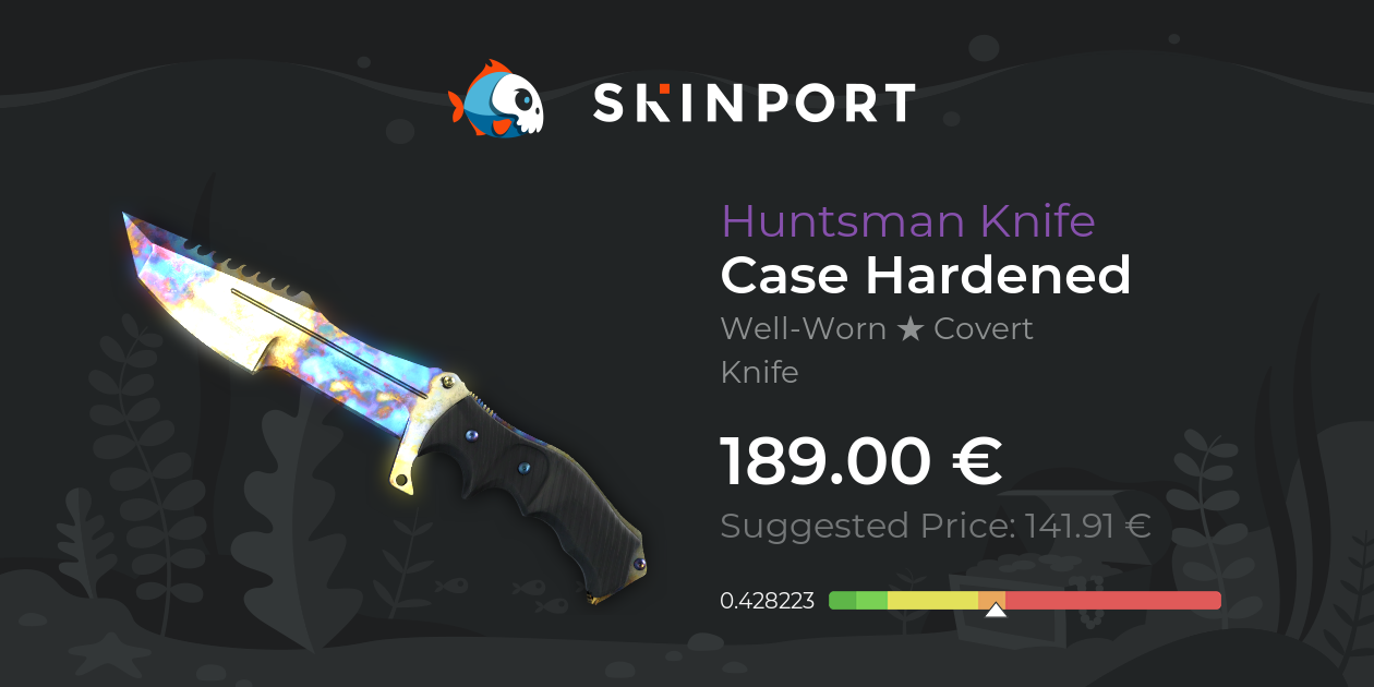 Huntsman Knife | Case Hardened (Well-Worn) - Counter-Strike 2 - Skinport