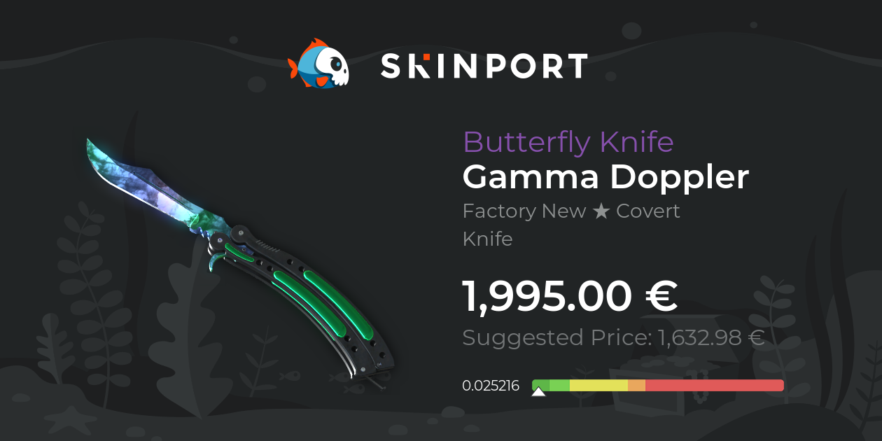 Butterfly Knife | Gamma Doppler (Factory New) - Counter-Strike 2 - Skinport