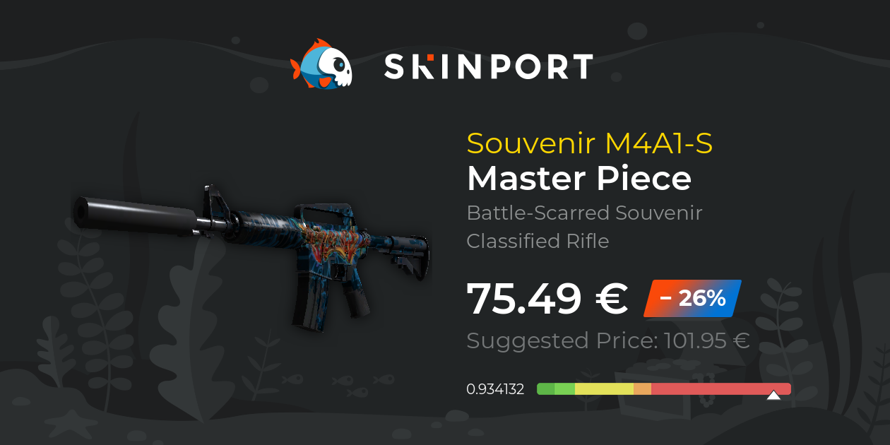 Souvenir M4A1-S | Master Piece (Battle-Scarred) - Counter-Strike 2 ...