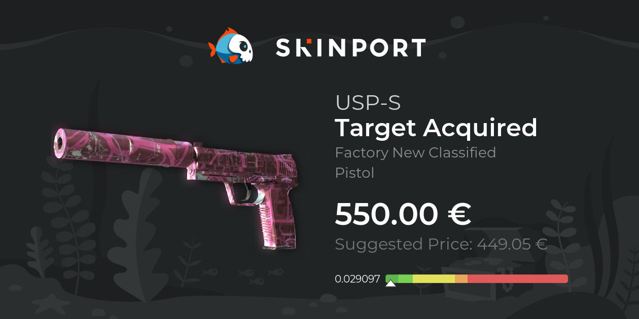 USP-S | Target Acquired (Factory New) - Counter-Strike 2 - Skinport