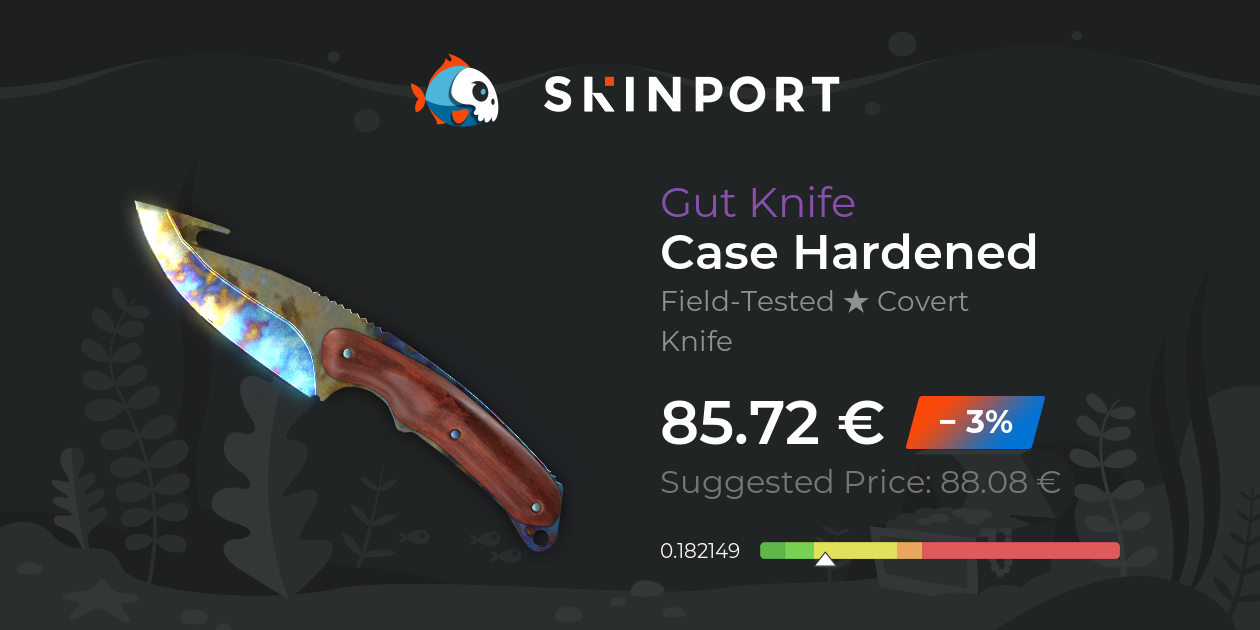 Gut Knife | Case Hardened (Field-Tested) - Counter-Strike 2 - Skinport