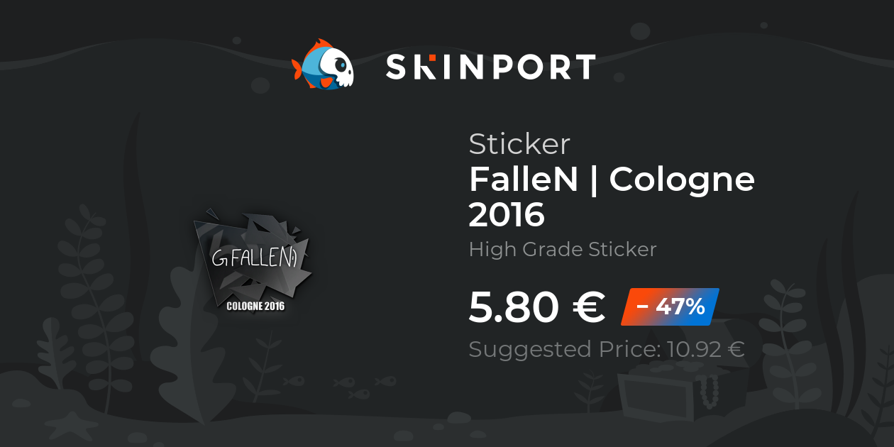 Sticker | FalleN | Cologne 2016 - Counter-Strike 2 - Skinport
