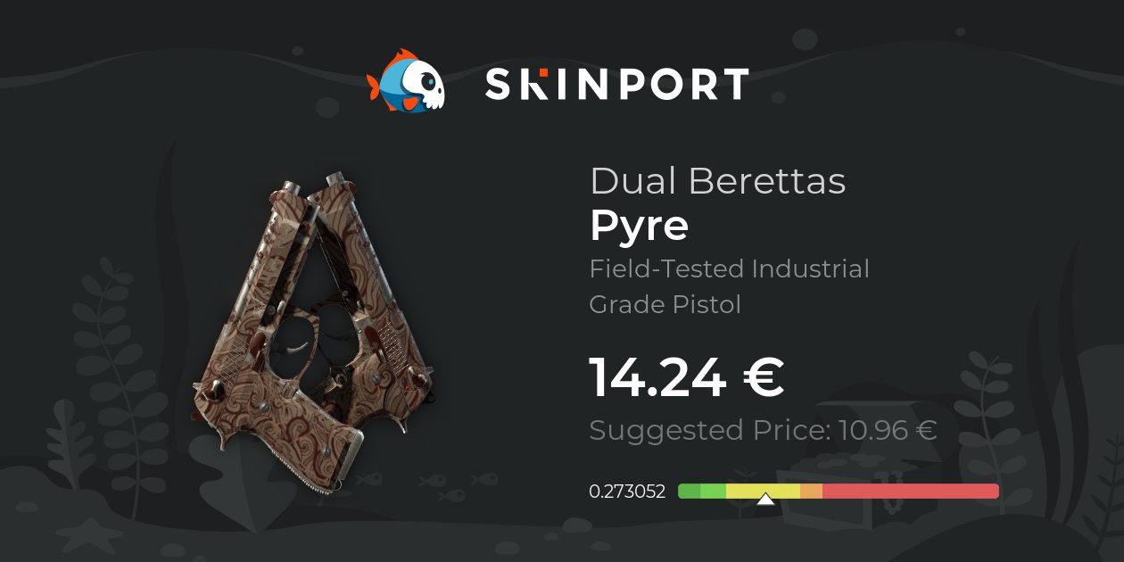 Dual Berettas | Pyre (Field-Tested) - Counter-Strike 2 - Skinport