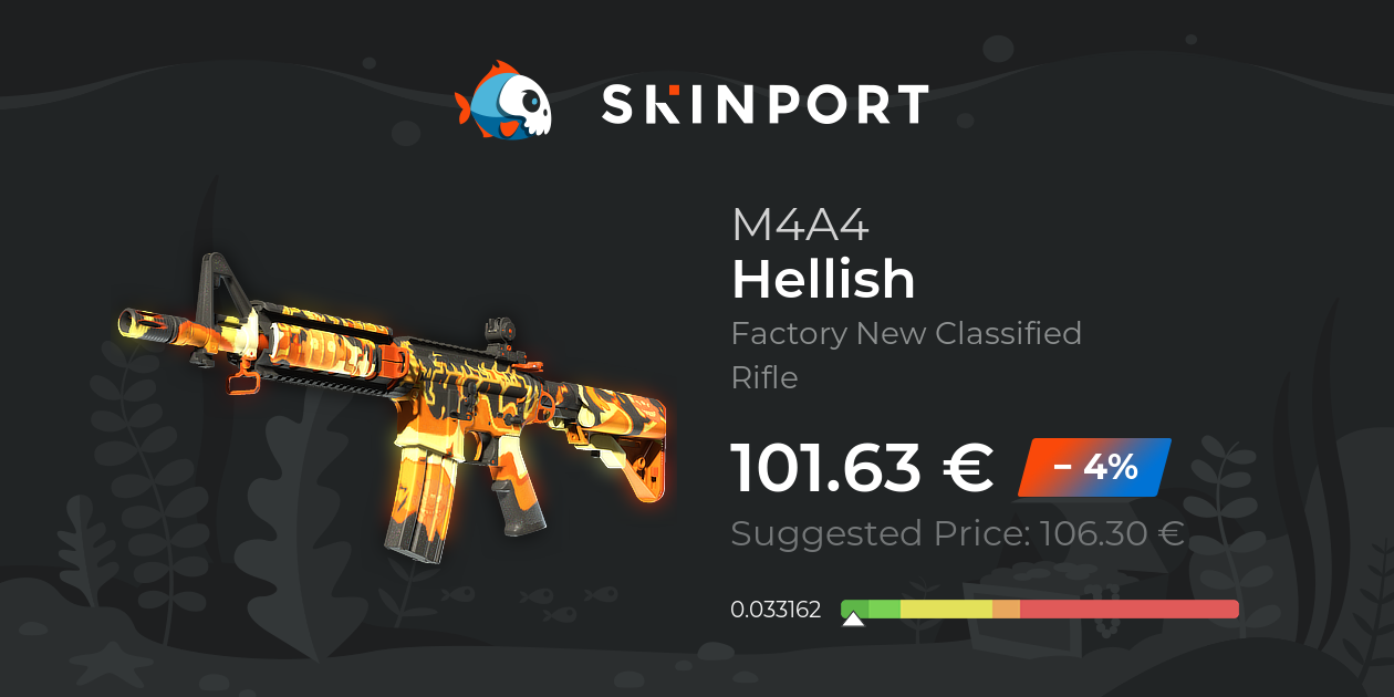 M4A4 | Hellish (Factory New) - Counter-Strike 2 - Skinport