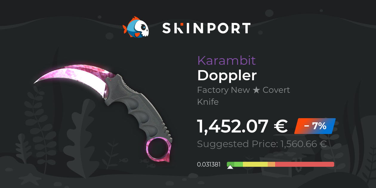 Karambit | Doppler (Factory New) - Counter-Strike 2 - Skinport